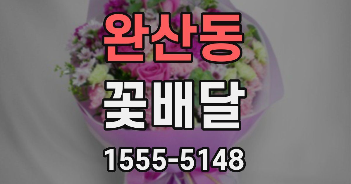 완산동 꽃배달