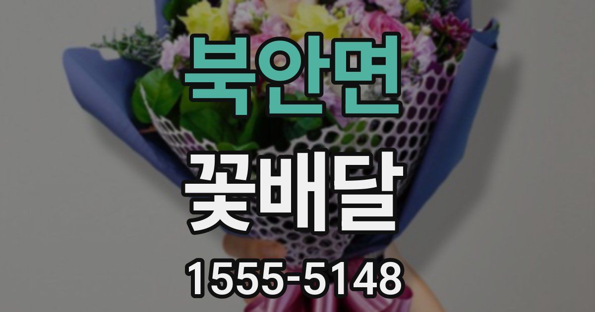북안면 꽃배달