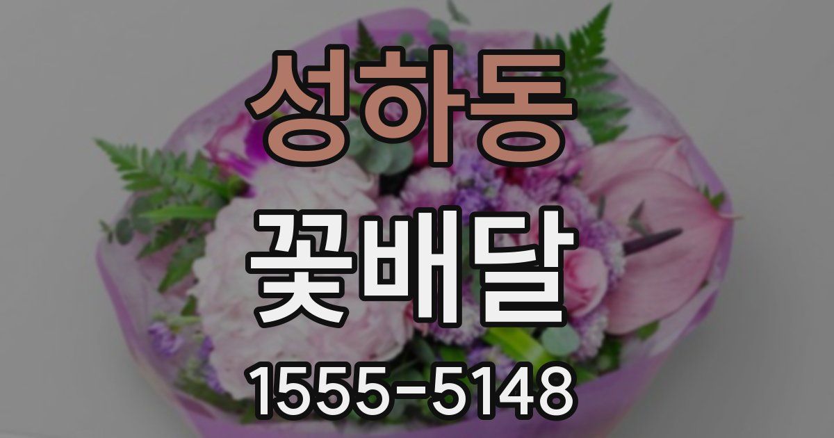 성하동 꽃배달