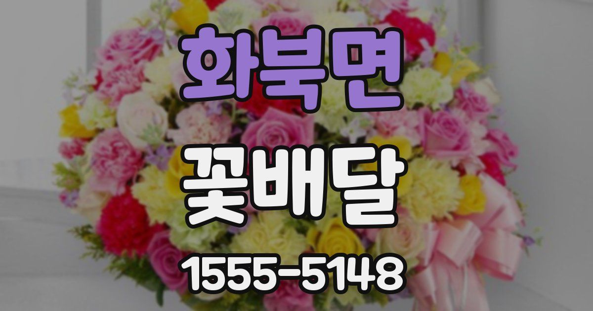 화북면 꽃배달