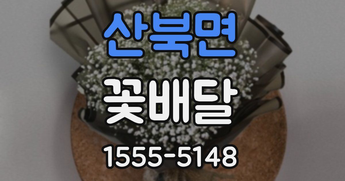 산북면 꽃배달