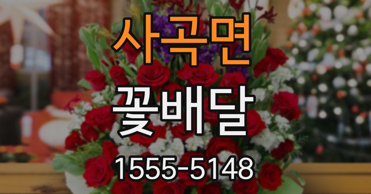 사곡면 꽃배달