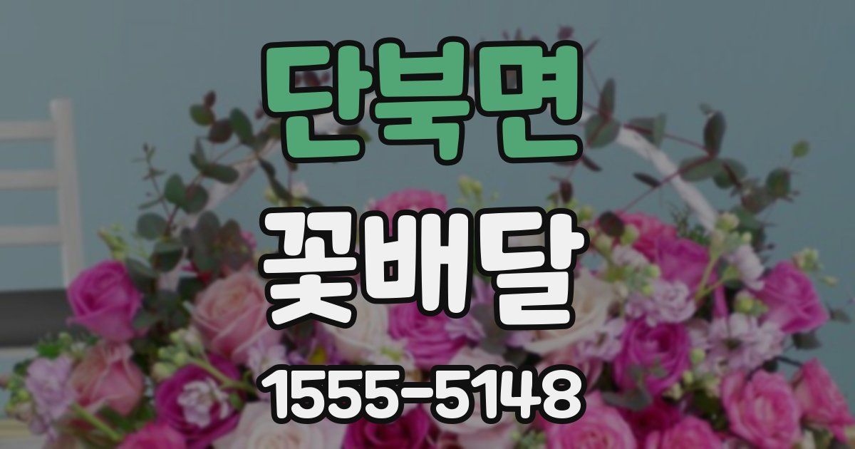 단북면 꽃배달
