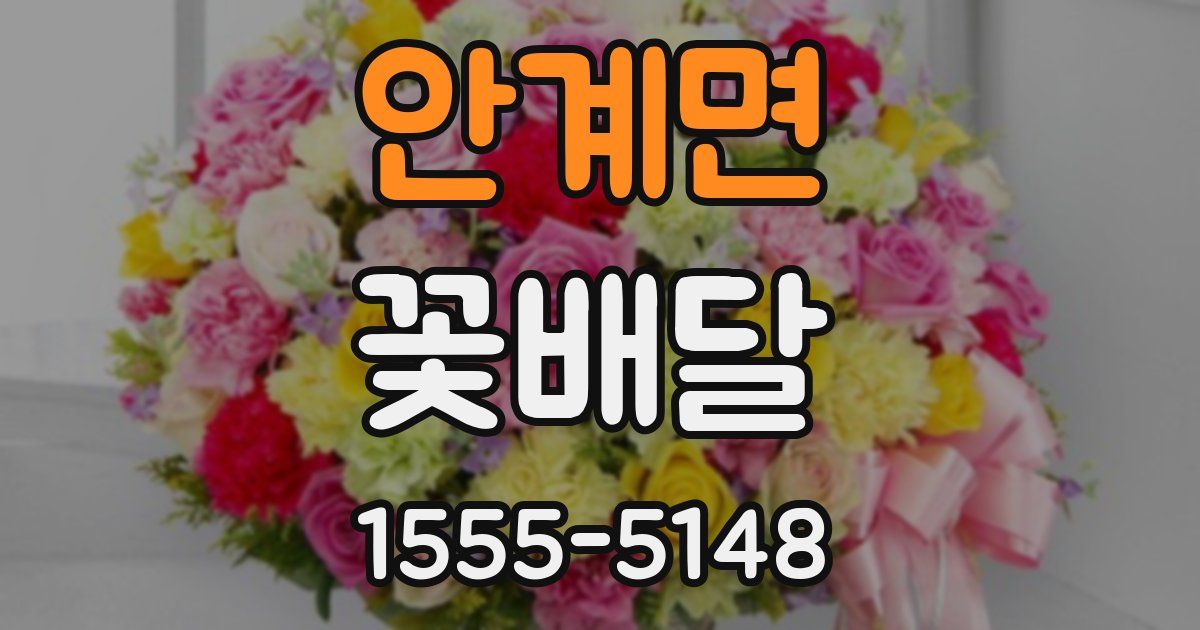 안계면 꽃배달