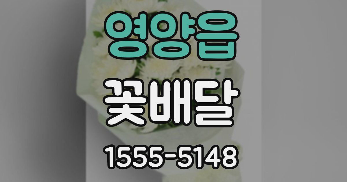 영양읍 꽃배달