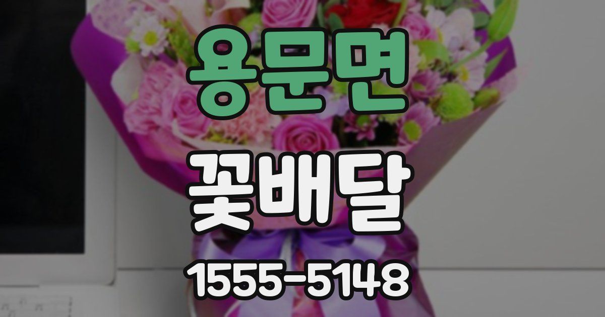 용문면 꽃배달