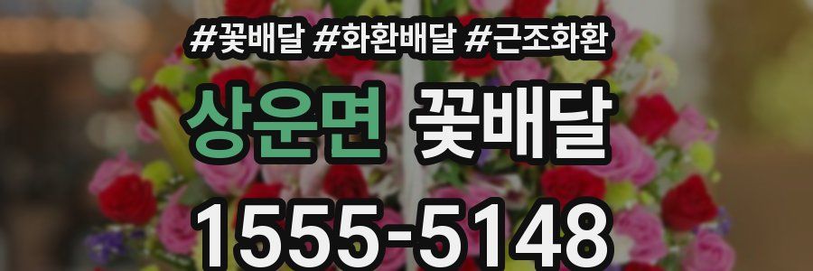상운면 꽃배달