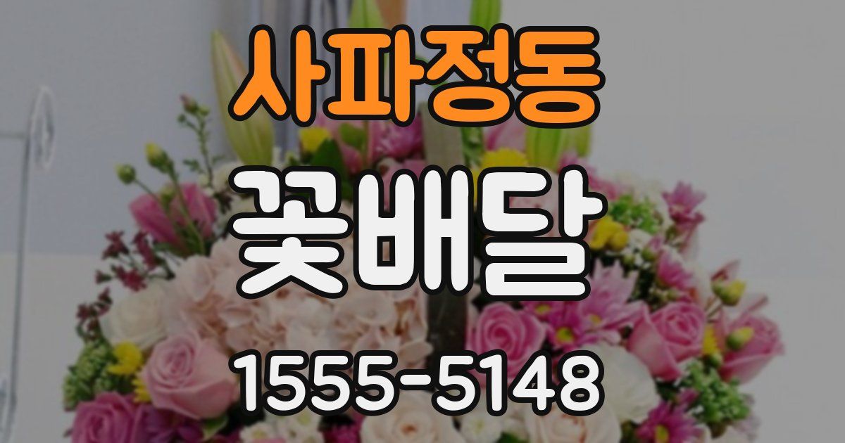 사파정동 꽃배달