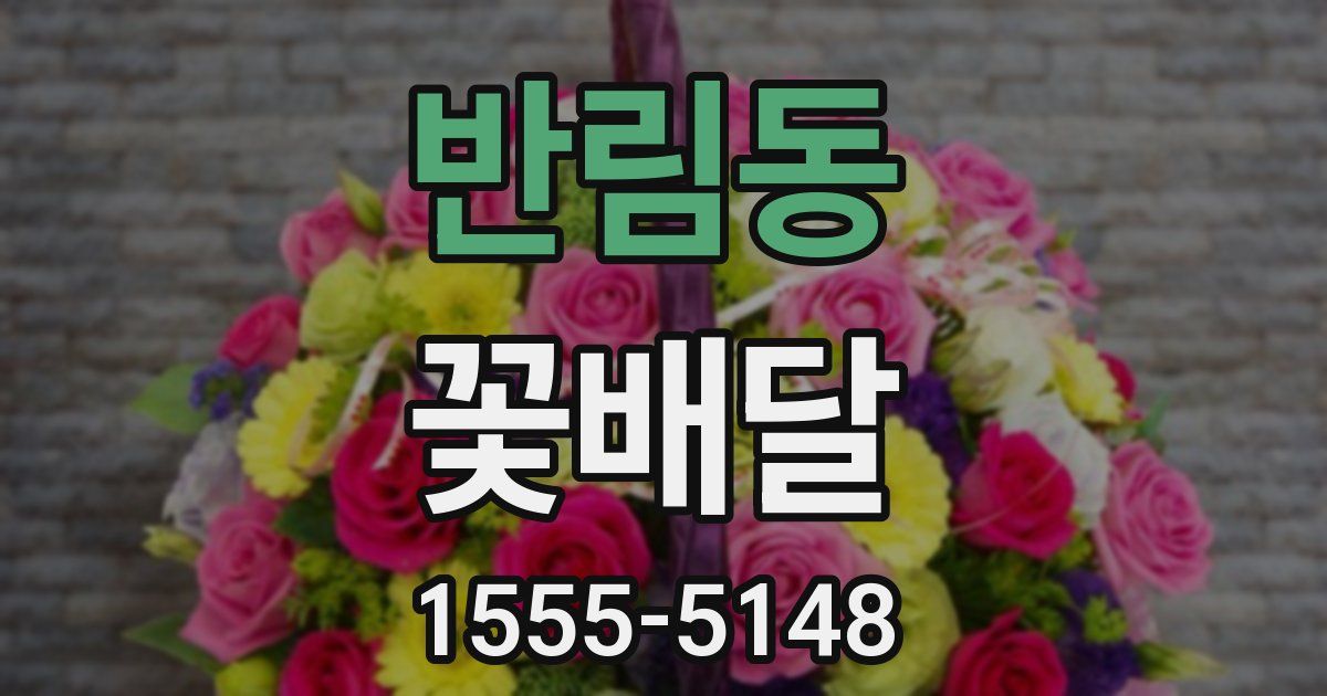 반림동 꽃배달