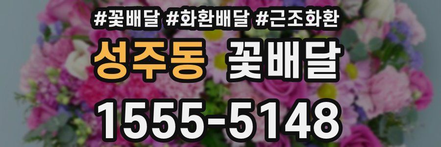 성주동 꽃배달