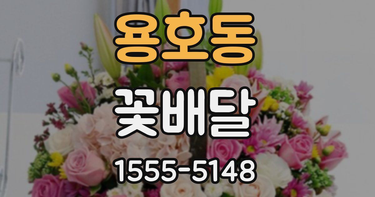 용호동 꽃배달