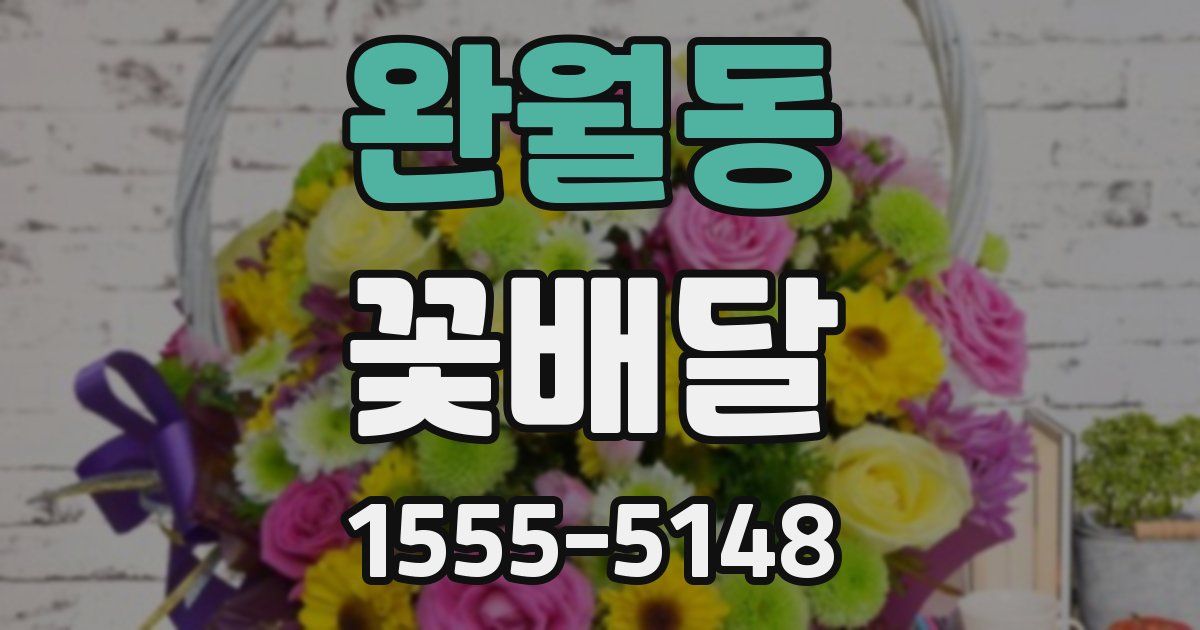완월동 꽃배달