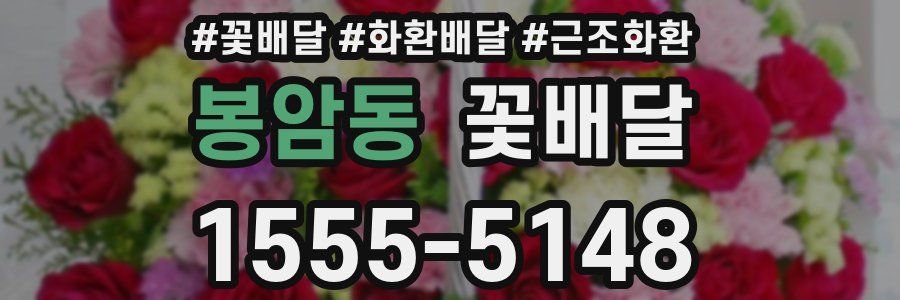 봉암동 꽃배달