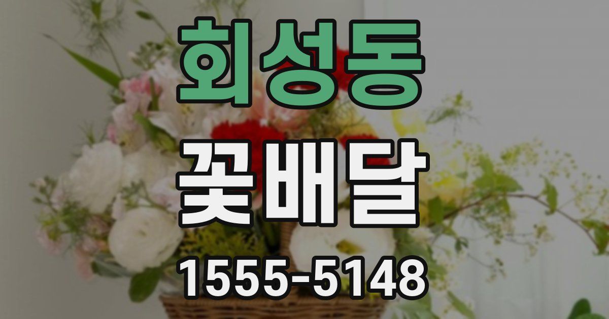 회성동 꽃배달