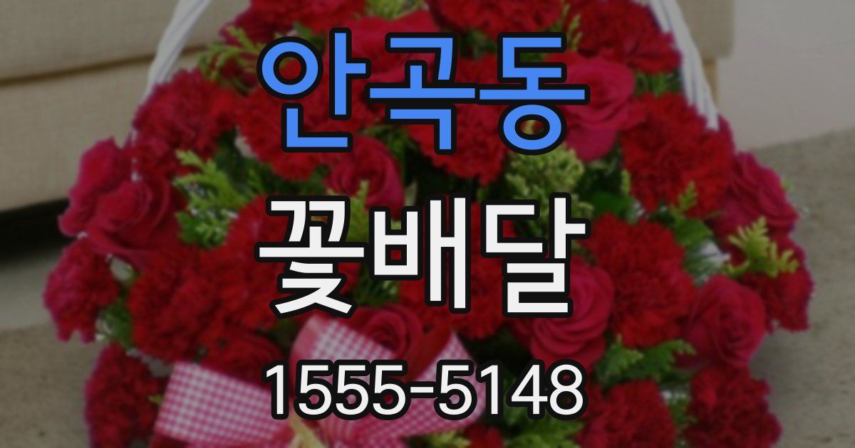 안곡동 꽃배달