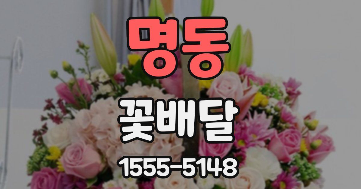 명동 꽃배달