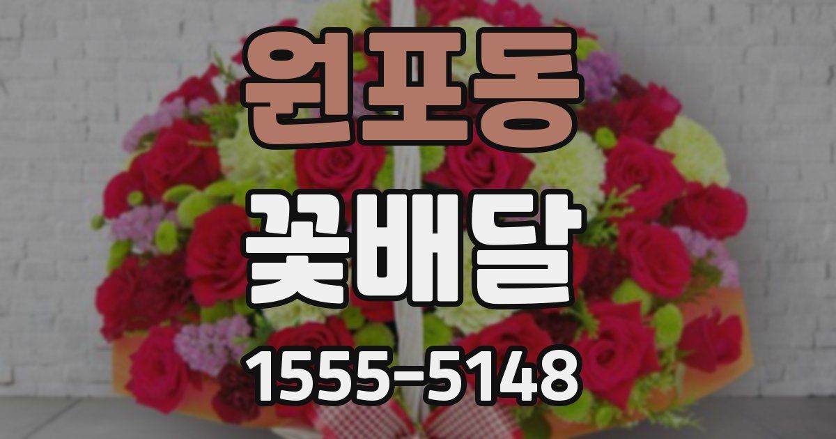 원포동 꽃배달