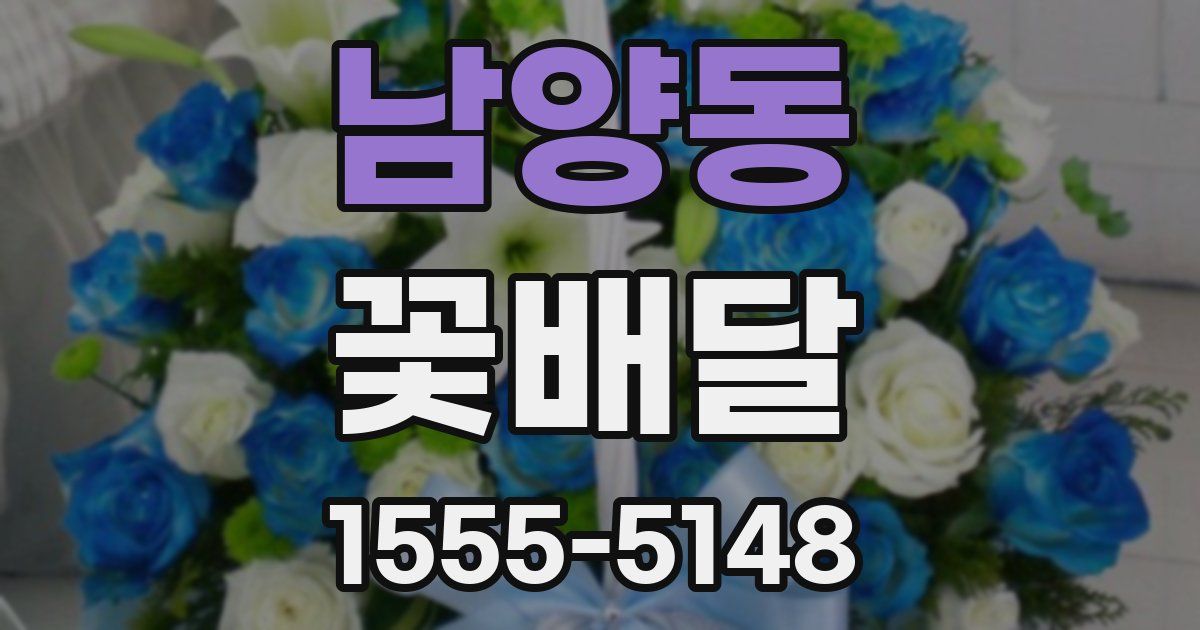 남양동 꽃배달