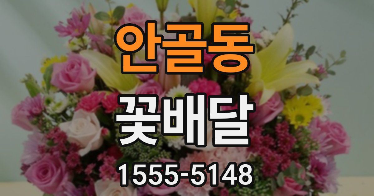 안골동 꽃배달