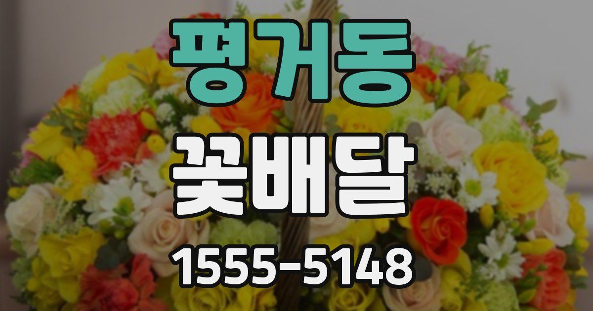 평거동 꽃배달