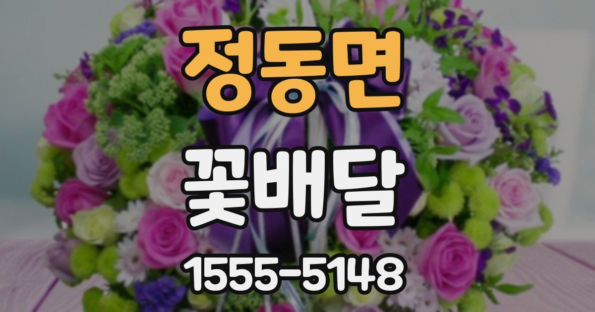 정동면 꽃배달