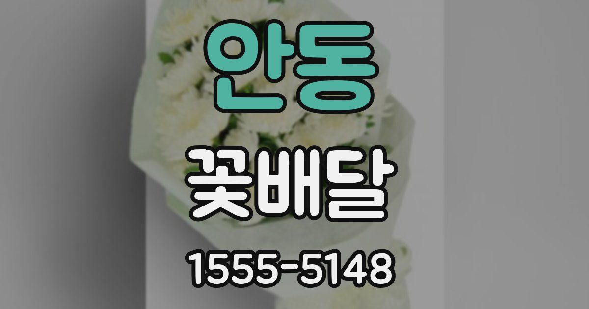 안동 꽃배달