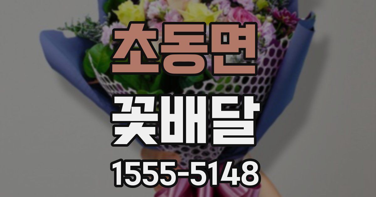 초동면 꽃배달