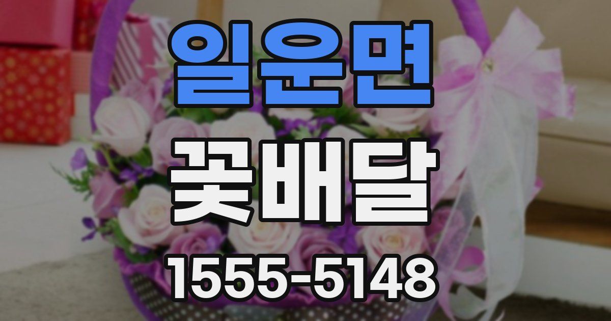 일운면 꽃배달