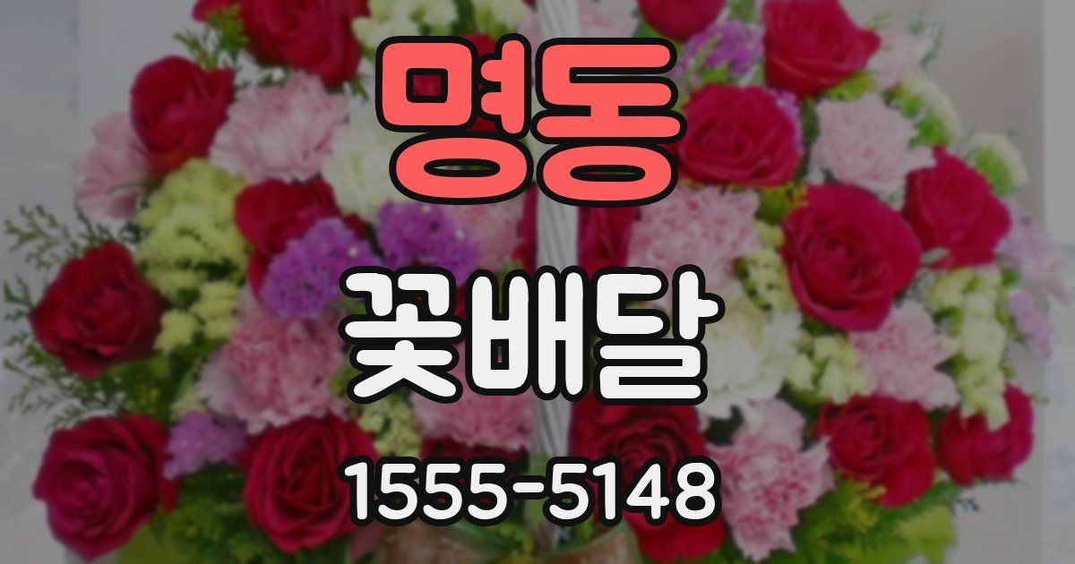 명동 꽃배달