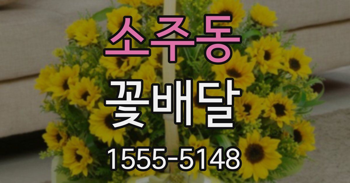소주동 꽃배달