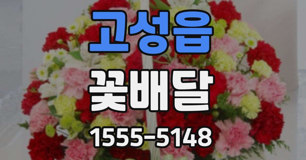 고성읍 꽃배달