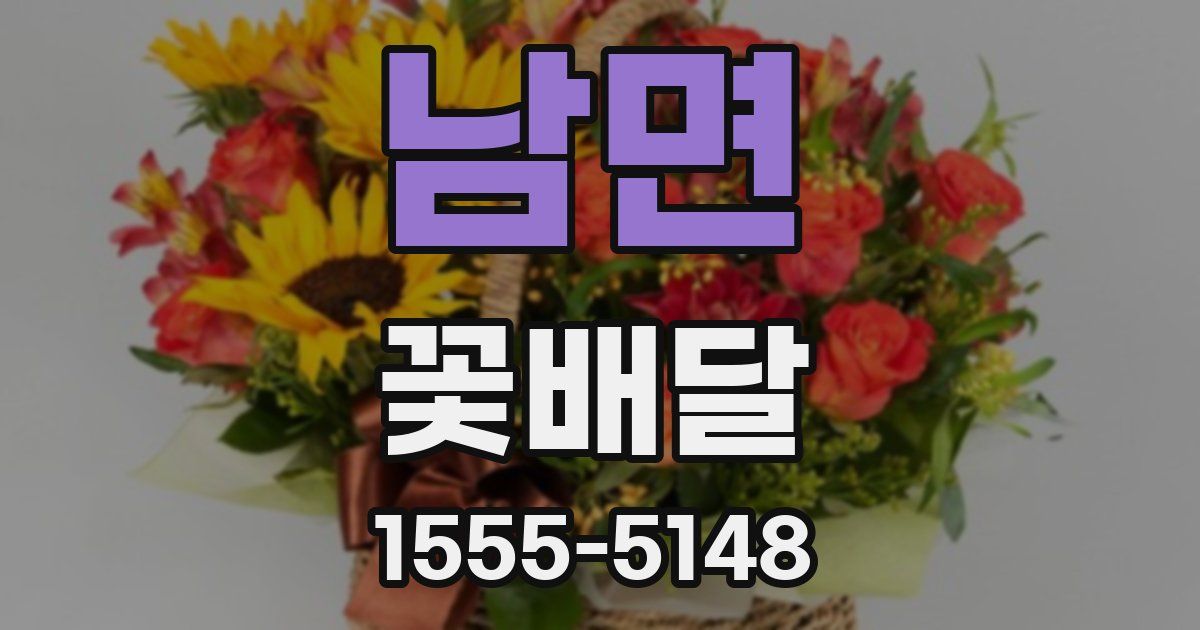 남면 꽃배달