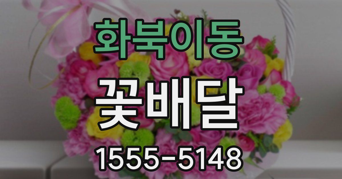 화북이동 꽃배달