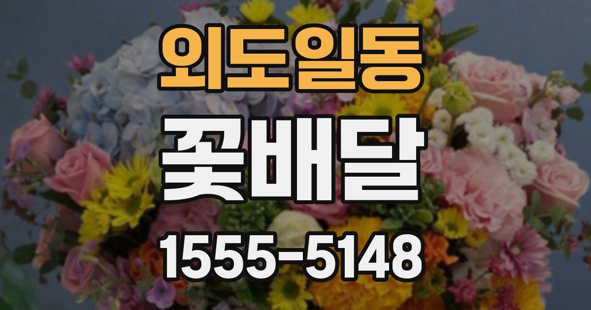 외도일동 꽃배달