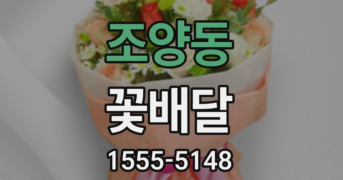 조양동 꽃배달