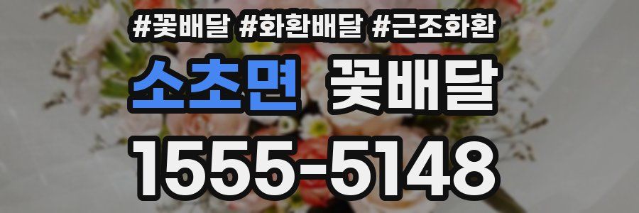 소초면 꽃배달