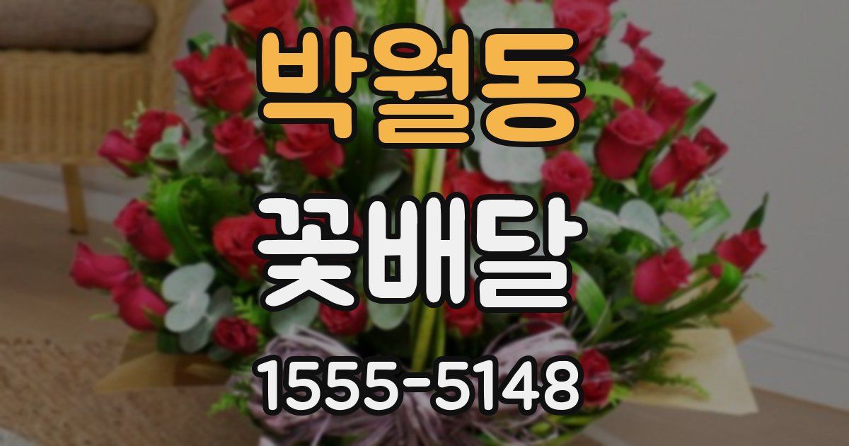 박월동 꽃배달