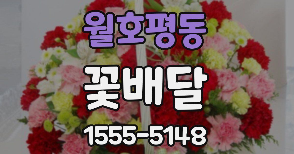 월호평동 꽃배달