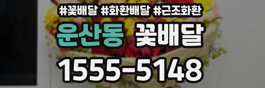 운산동 꽃배달
