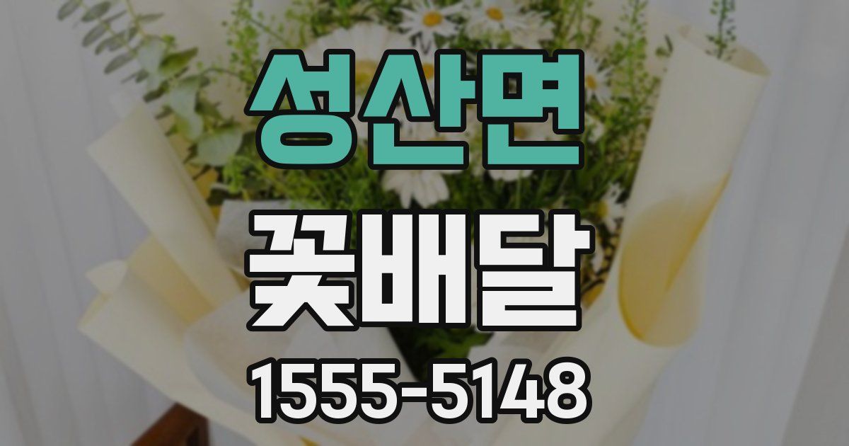 성산면 꽃배달