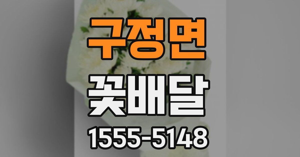 구정면 꽃배달