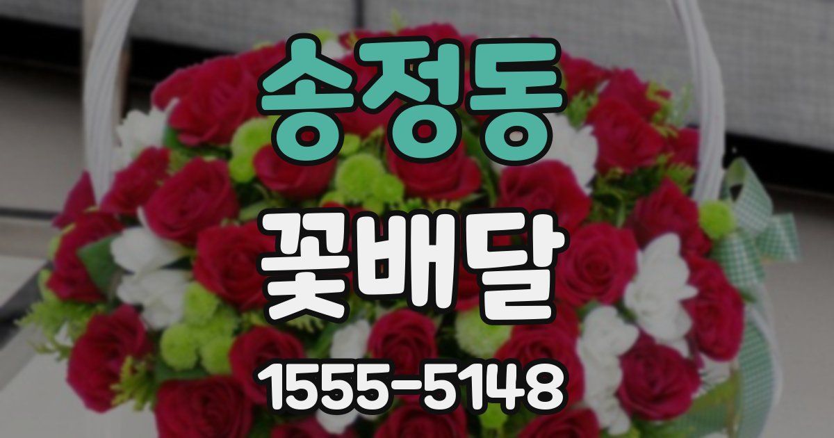 송정동 꽃배달