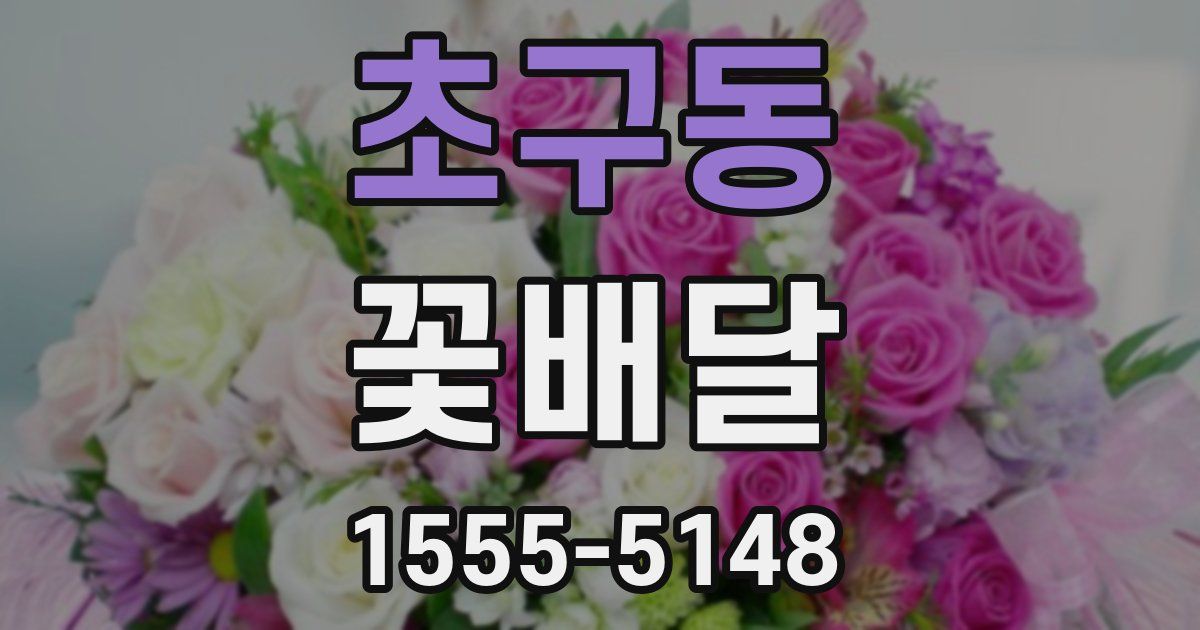 초구동 꽃배달