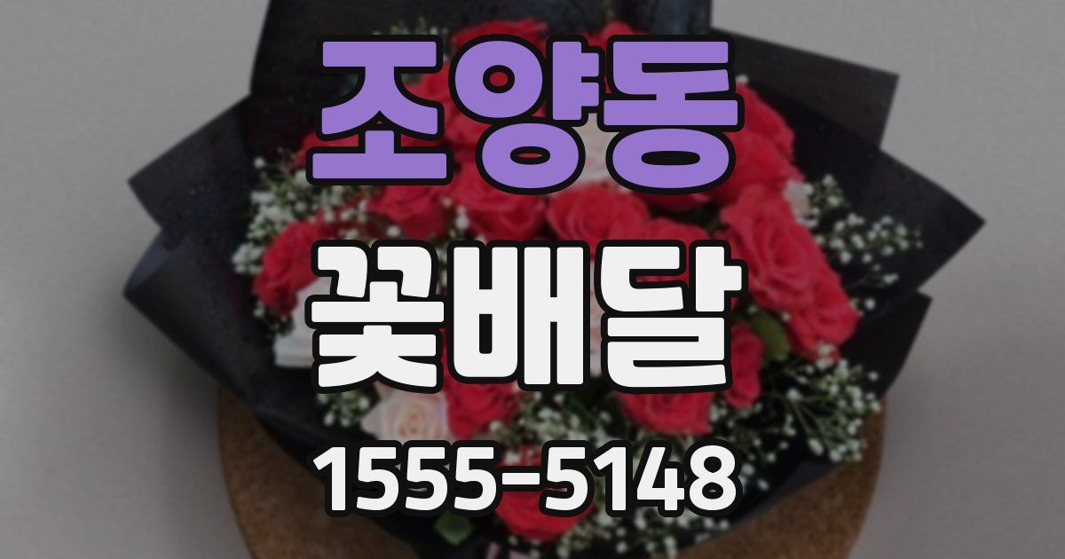 조양동 꽃배달