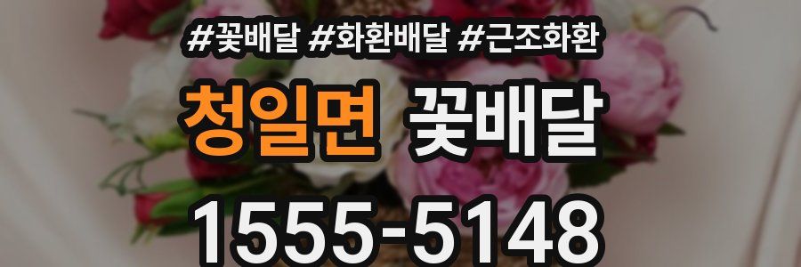청일면 꽃배달