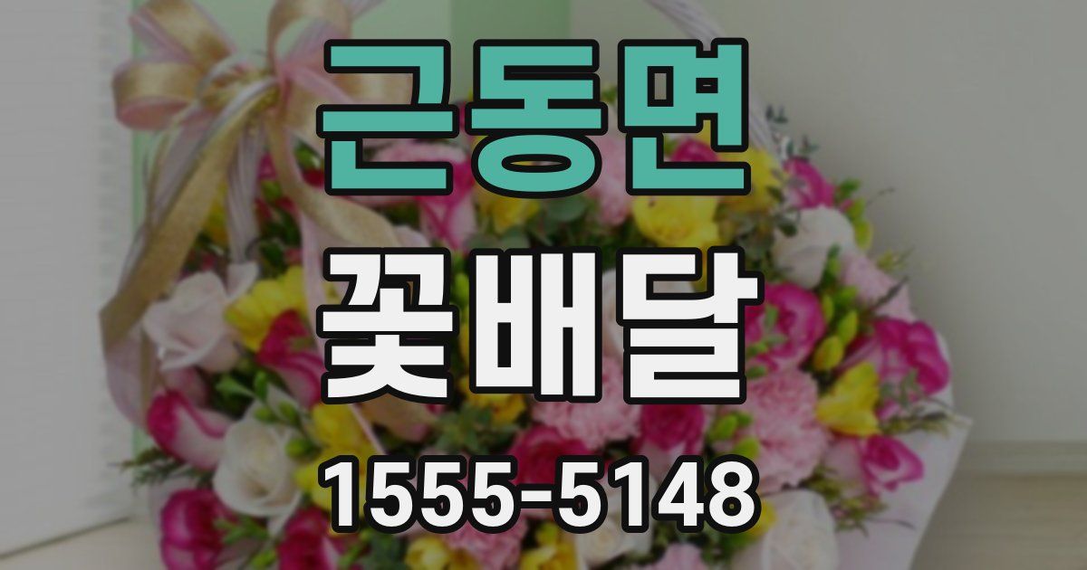 근동면 꽃배달