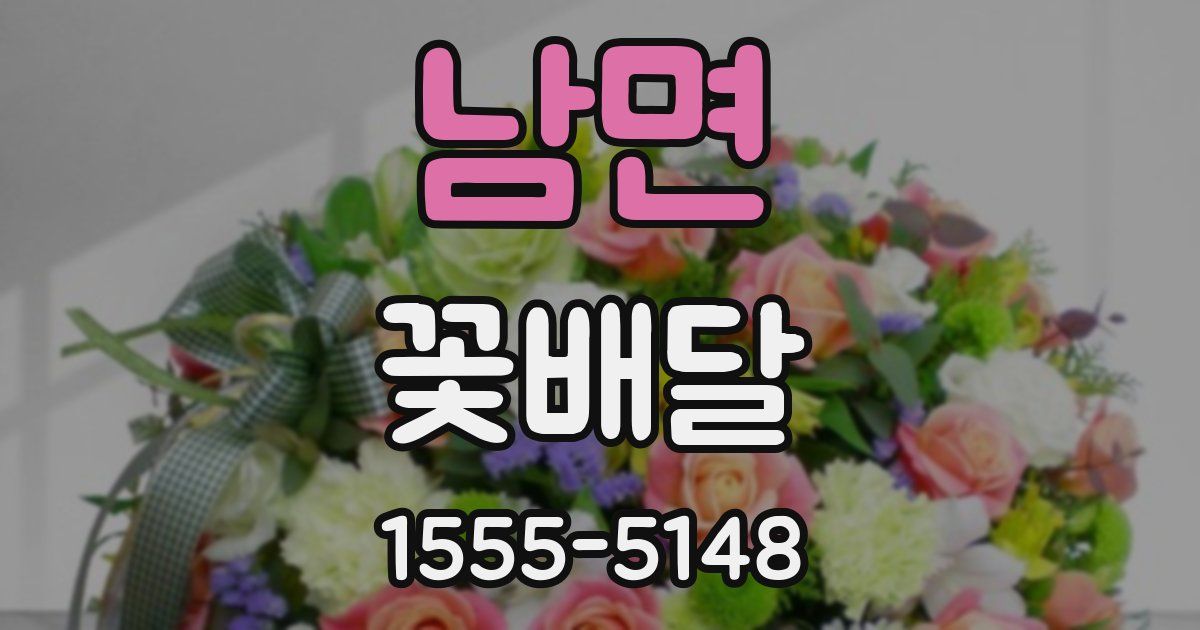 남면 꽃배달
