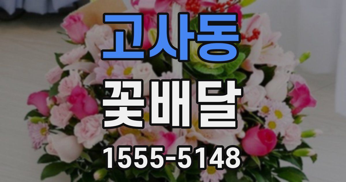 고사동 꽃배달