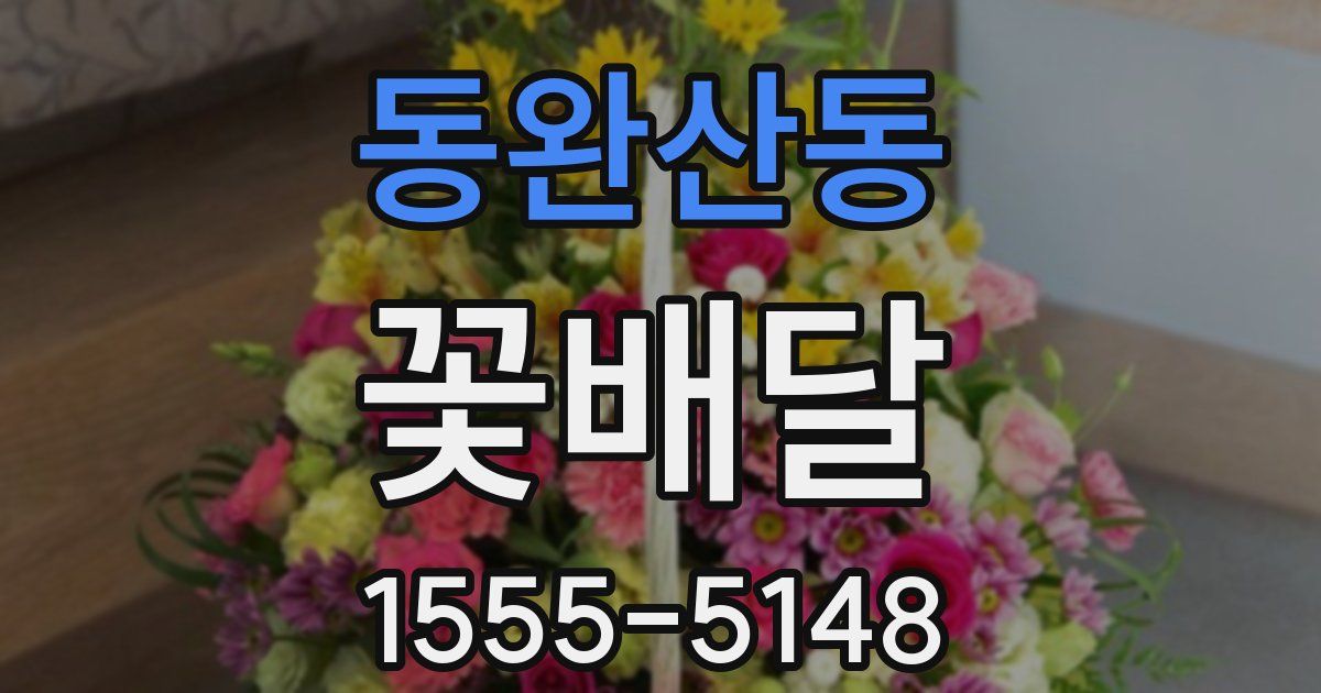 동완산동 꽃배달