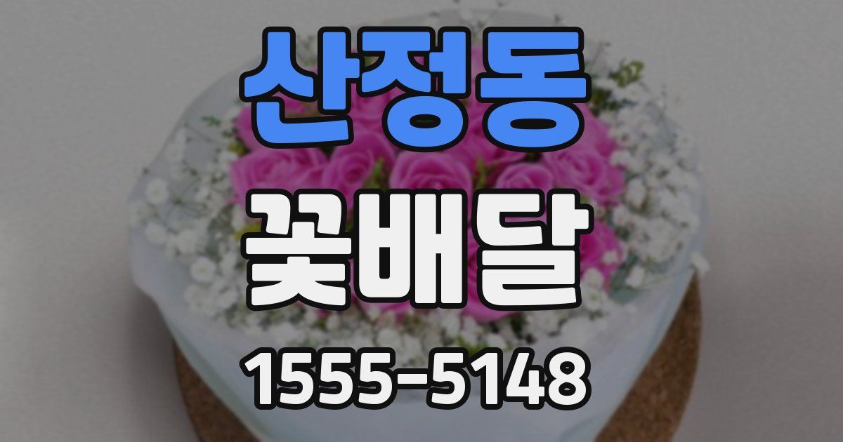 산정동 꽃배달